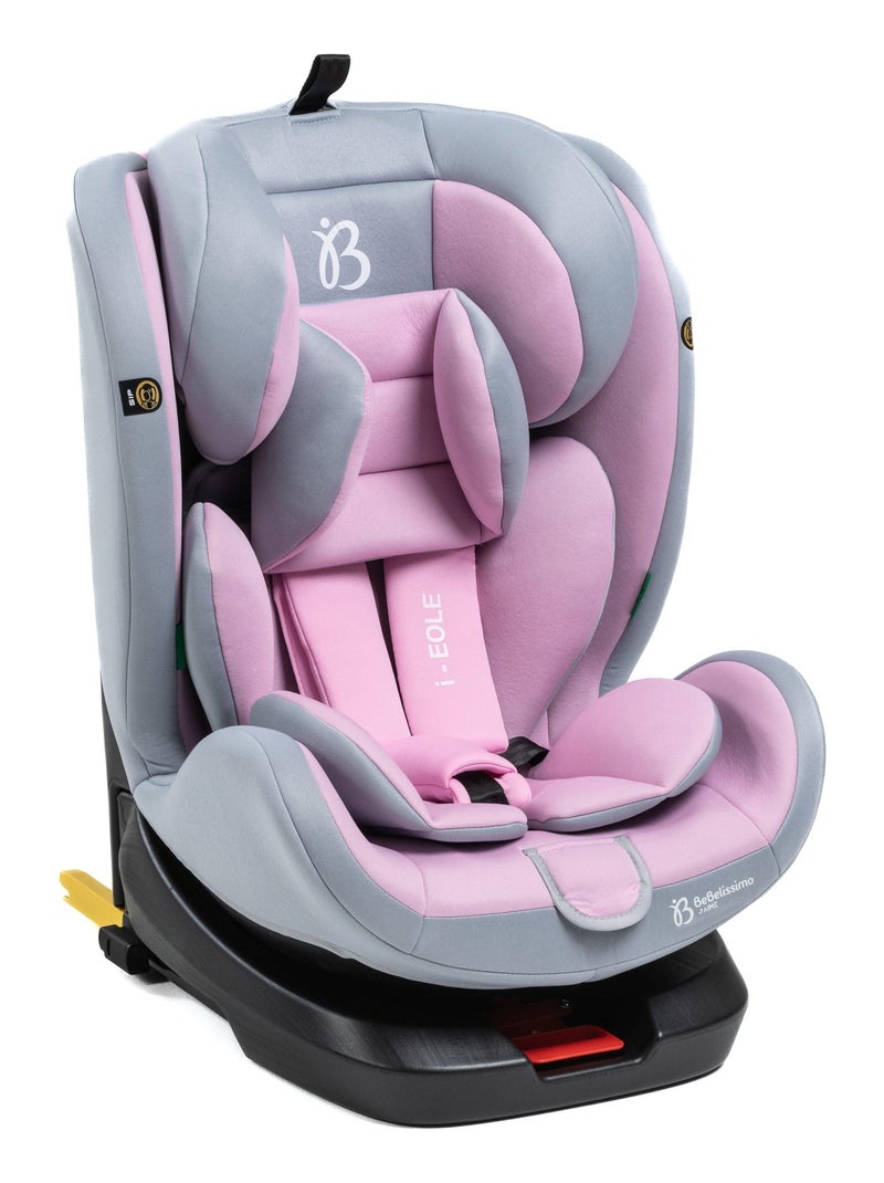 Bebelissimo - cadeira auto isofix - giratória a 360° - grupo 0+/1/2/3 - (0-36 kg) - i-eole Rosa - Kiabi