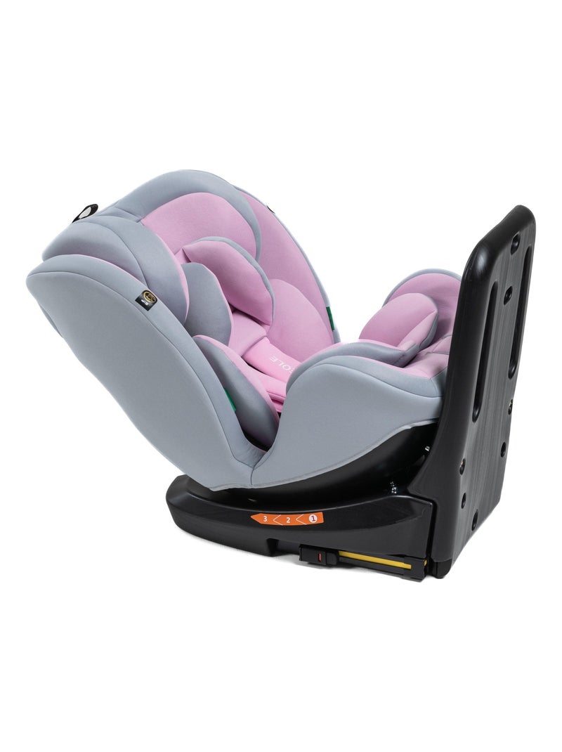 Bebelissimo - cadeira auto isofix - giratória a 360° - grupo 0+/1/2/3 - (0-36 kg) - i-eole Rosa - Kiabi