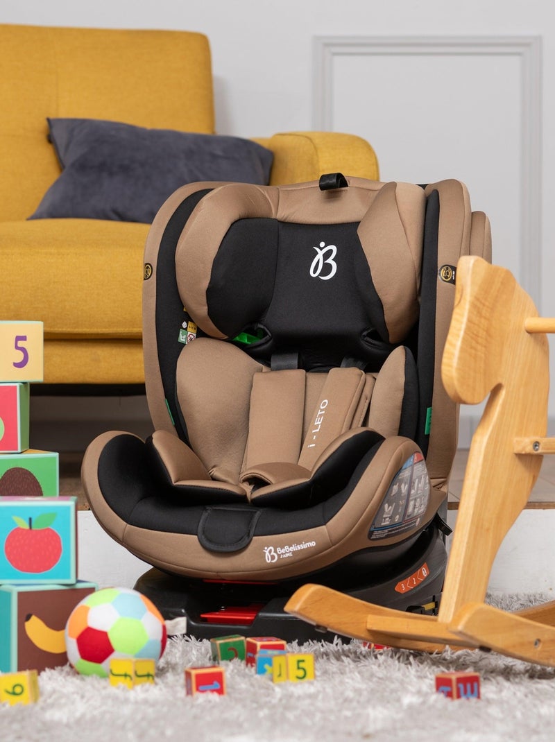 Bebelissimo - cadeira auto isofix - giratória a 360° - grupo 0+/1/2/3 - (0-36 kg) - i-leto Bege - Kiabi