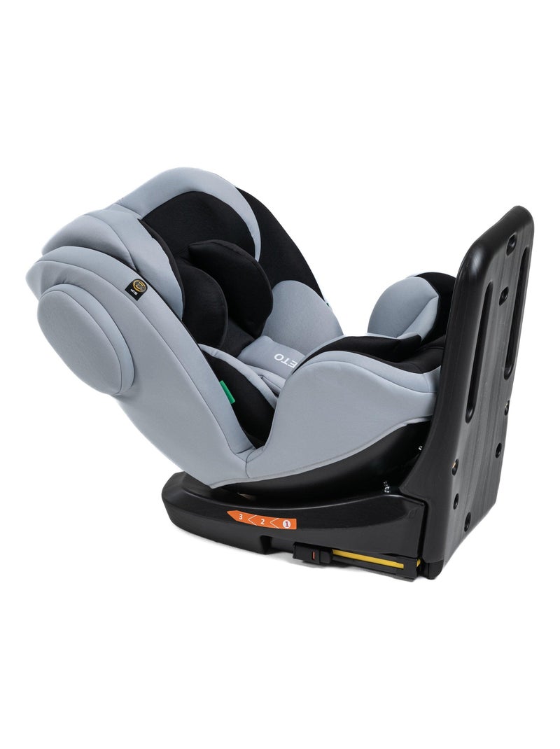 Bebelissimo - cadeira auto isofix - giratória a 360° - grupo 0+/1/2/3 - (0-36 kg) - i-leto Cinza antracite - Kiabi