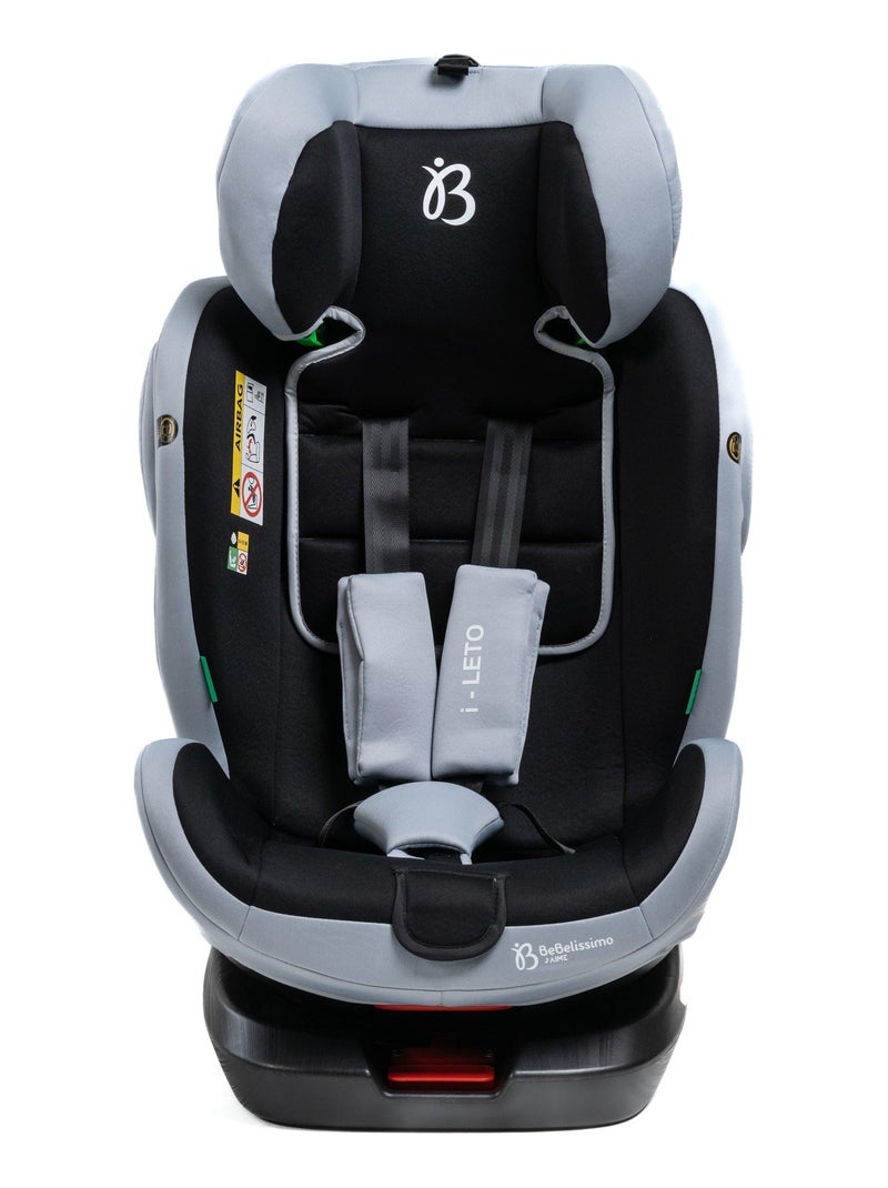Bebelissimo - cadeira auto isofix - giratória a 360° - grupo 0+/1/2/3 - (0-36 kg) - i-leto Cinza antracite - Kiabi