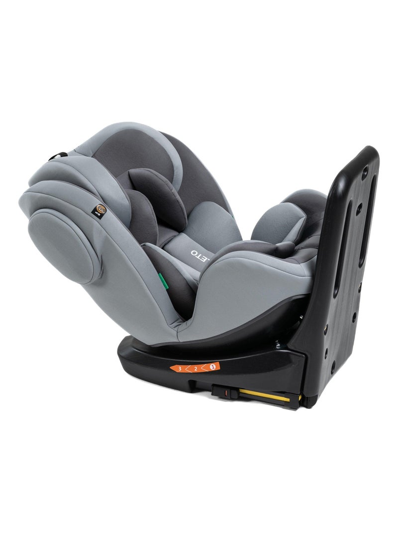 Bebelissimo - cadeira auto isofix - giratória a 360° - grupo 0+/1/2/3 - (0-36 kg) - i-leto Cinza - Kiabi