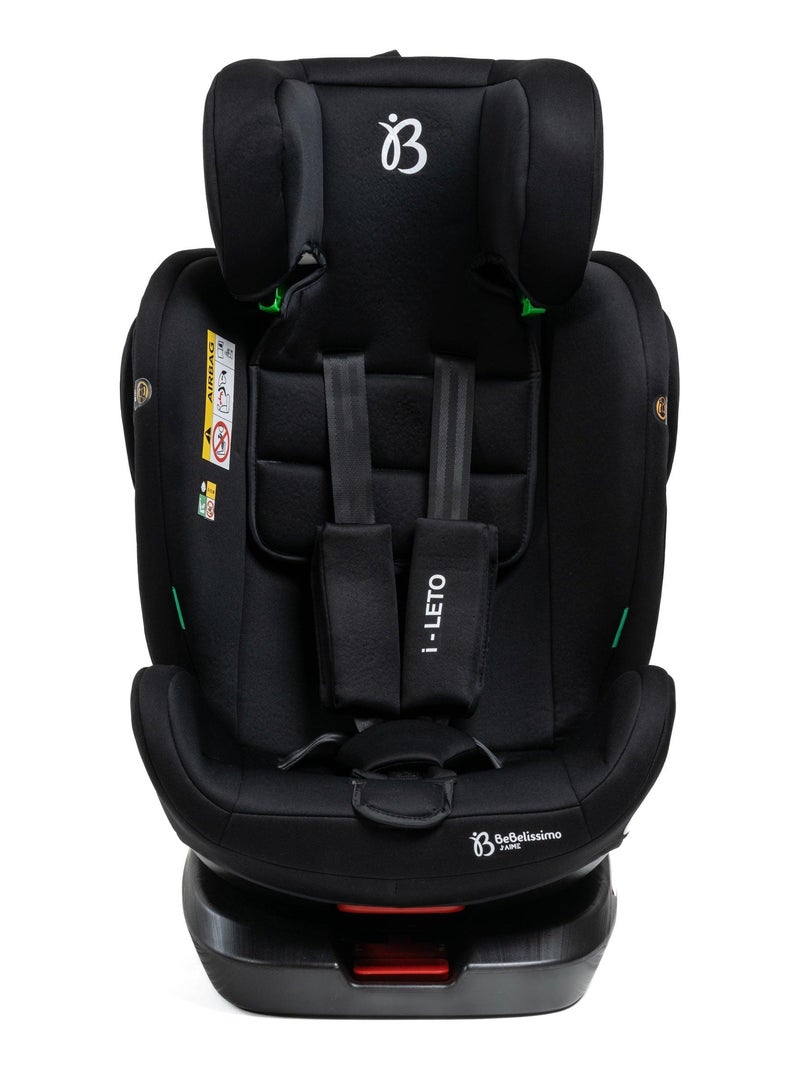 Bebelissimo - cadeira auto isofix - giratória a 360° - grupo 0+/1/2/3 - (0-36 kg) - i-leto Preto - Kiabi