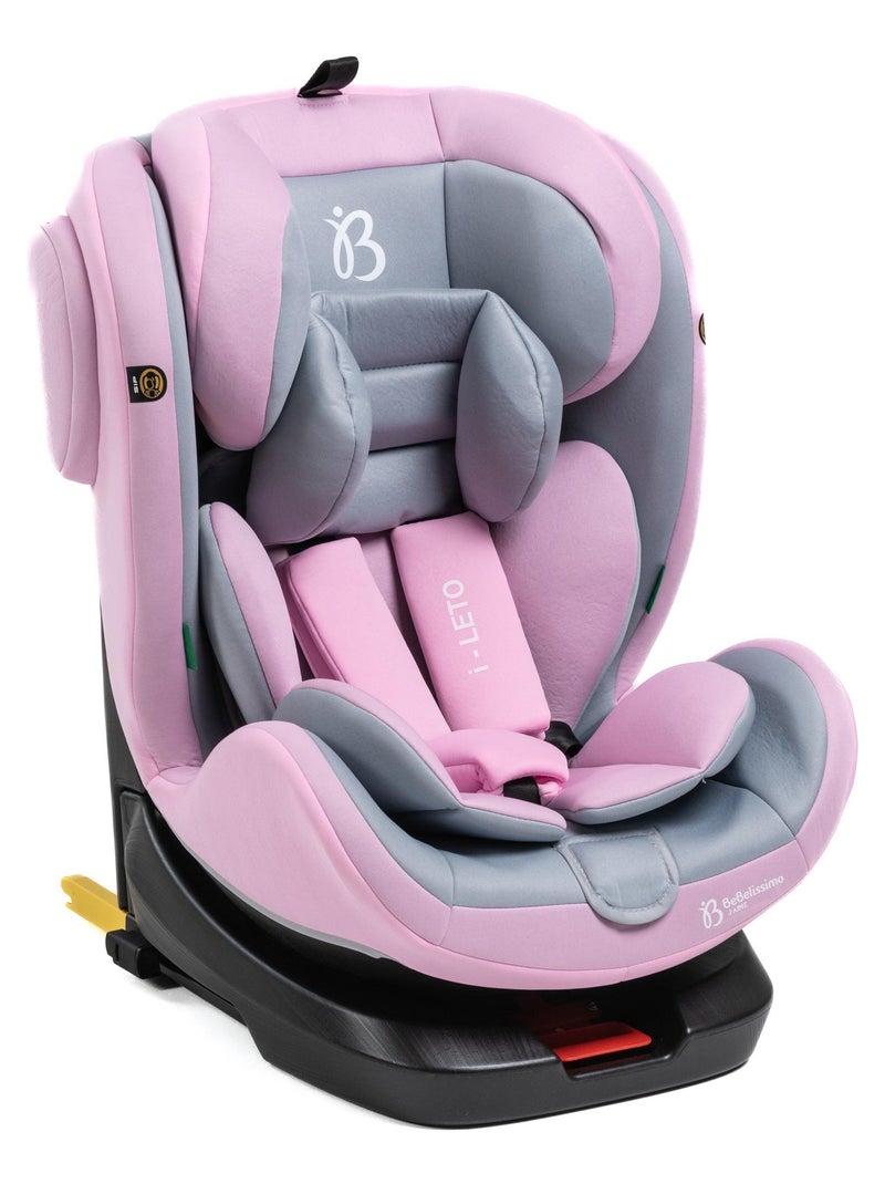 Bebelissimo - cadeira auto isofix - giratória a 360° - grupo 0+/1/2/3 - (0-36 kg) - i-leto Rosa - Kiabi