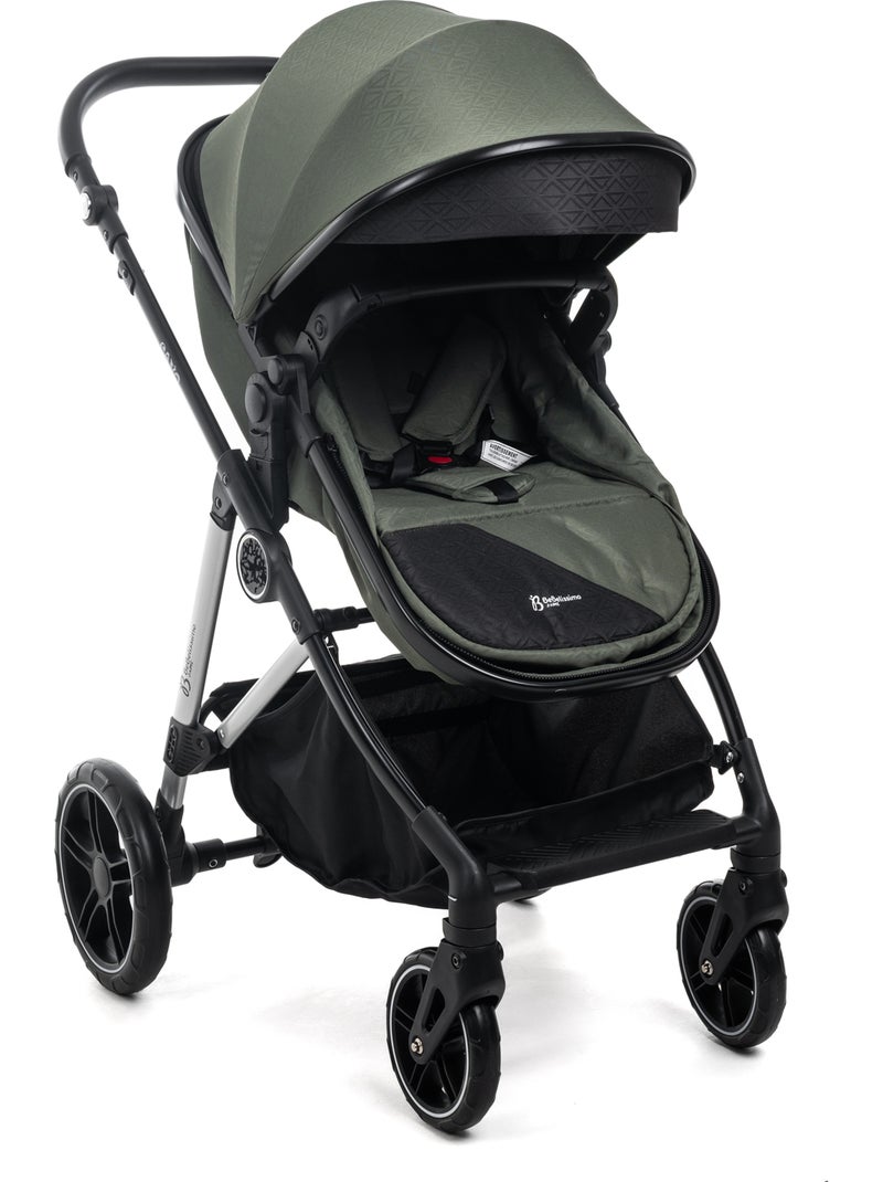 Bebelissimo - cadeira de passeio combinada trio 3 em 1 - cadeira auto 0+ iris – base isofix Verde - Kiabi