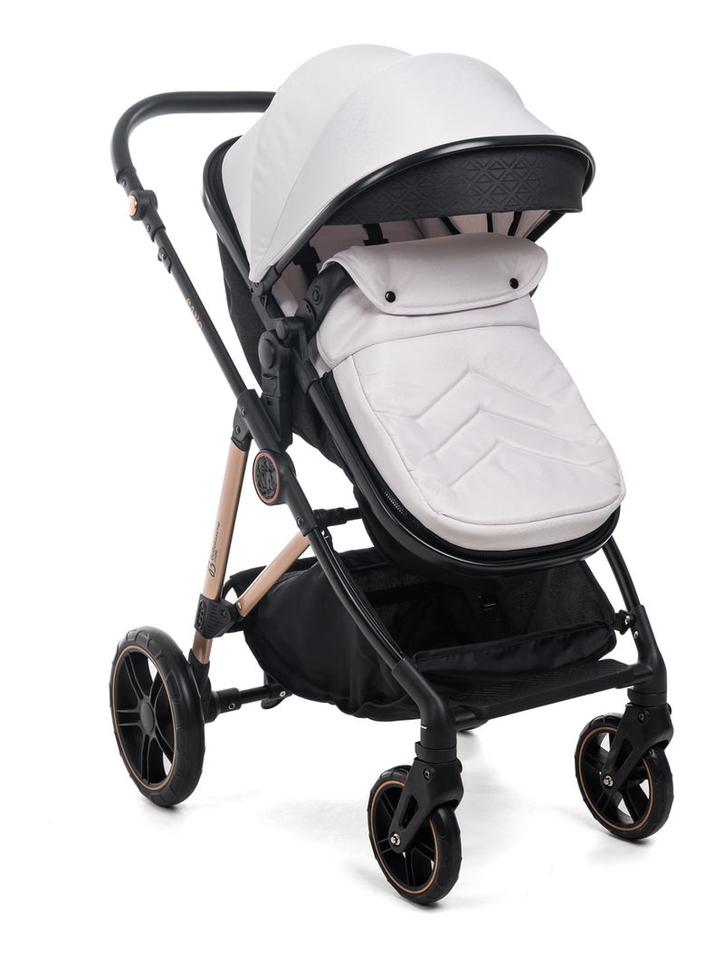 Bebelissimo - carrinho combinado trio 3 em 1 - cadeira auto - cavo Bege - Kiabi