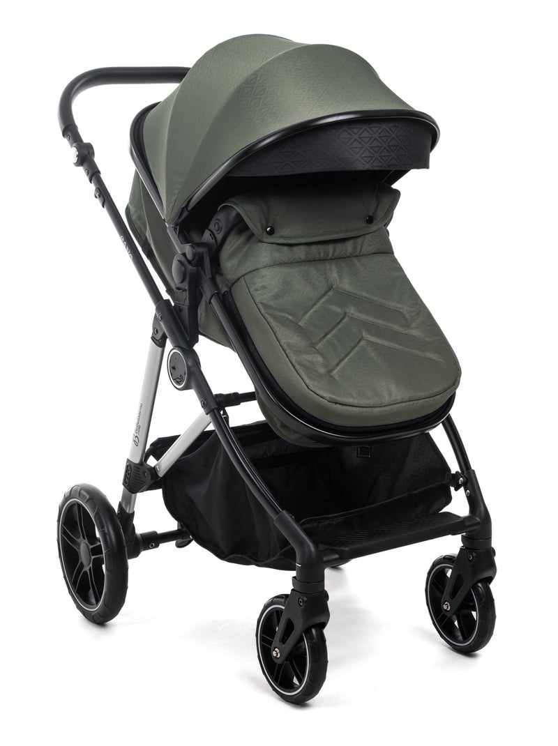 Bebelissimo - carrinho combinado trio 3 em 1 - cadeira auto - cavo Verde - Kiabi