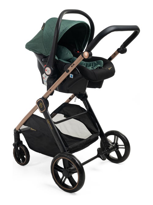 Bebelissimo - carrinho combinado trio 3 em 1 - cadeira auto 0+ iris – alcofa - Kiabi