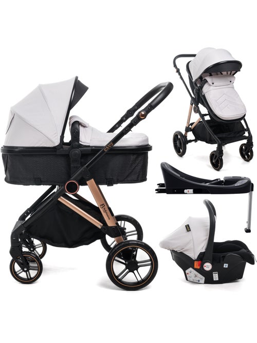 Bebelissimo - carrinho combinado trio 3 em 1 - cadeira auto 0+ iris – base isofix - Kiabi