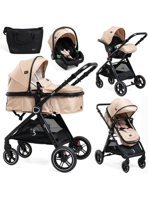 Bebelissimo - carrinho combinado trio 3 em 1 - cadeira auto 0+ nicea – alcofa - Kiabi