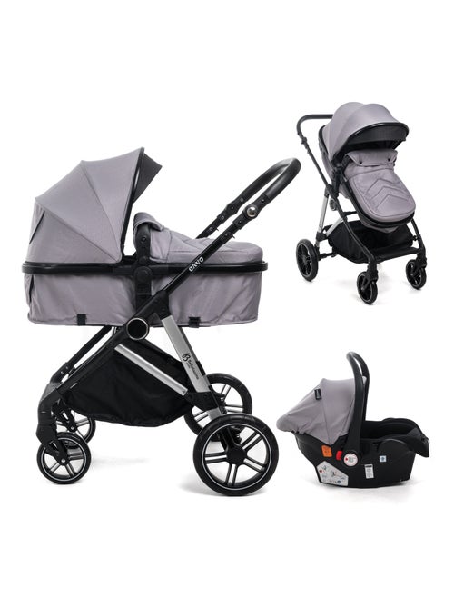 Bebelissimo - carrinho de bebé combinado trio 3 em 1 - cadeira auto - cavo - Kiabi