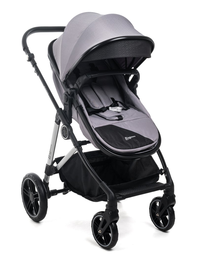 Bebelissimo - carrinho de bebé combinado trio 3 em 1 - cadeira auto - cavo Cinza-cinza - Kiabi