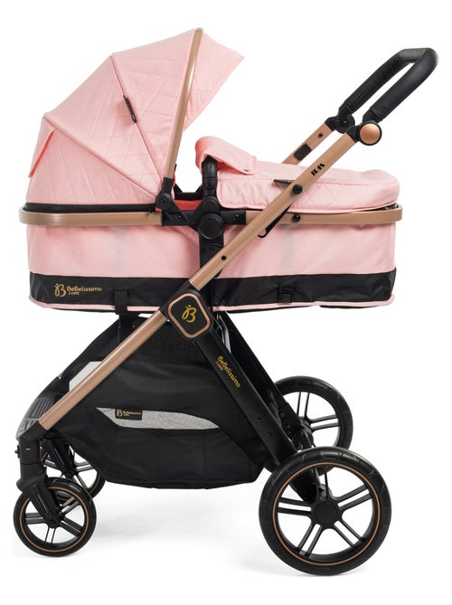 Bebelissimo - carrinho de bebé combinado trio 3 em 1 - cadeira auto 0+ iris – alcofa - Kiabi