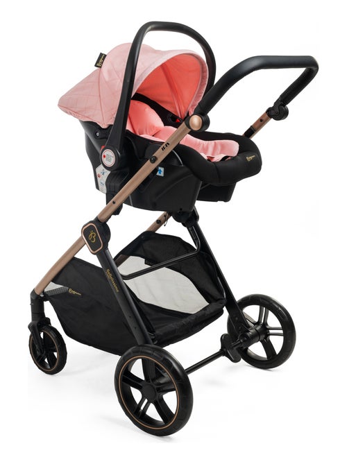 Bebelissimo - carrinho de bebé combinado trio 3 em 1 - cadeira auto 0+ iris – alcofa - Kiabi