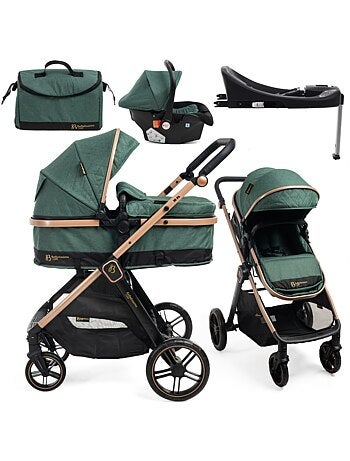 Bebelissimo - cadeira de passeio combinada trio 3 em 1 - cadeira auto 0+ iris – base isofix