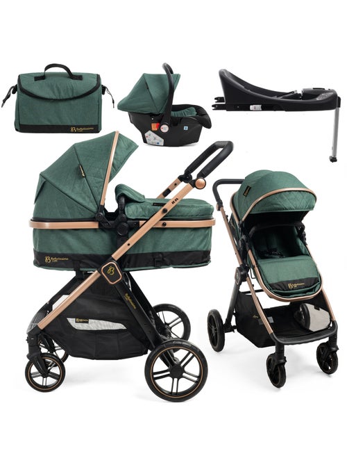 Bebelissimo - carrinho de bebé combinado trio 3 em 1 - cadeira auto 0+ iris – base isofix - Kiabi