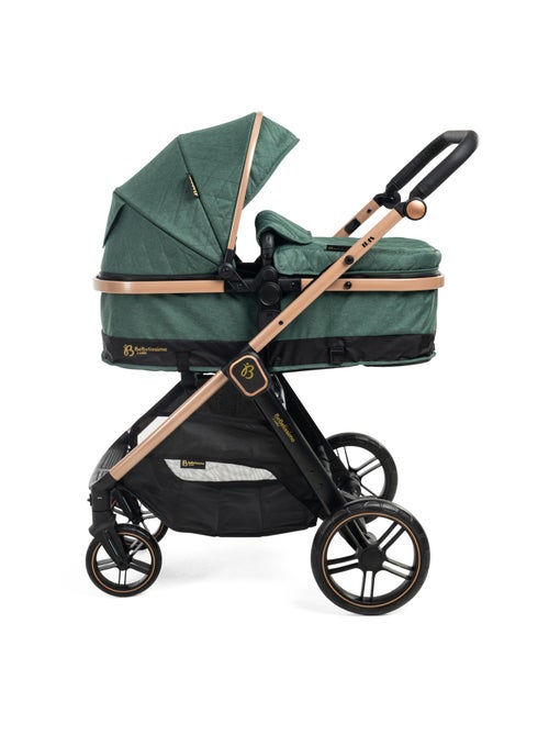 Bebelissimo - carrinho de bebé combinado trio 3 em 1 - cadeira auto 0+ iris – base isofix - Kiabi