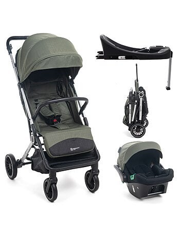 Bebelissimo - carrinho de bebé combinado trio 3 em 1 - lioni - base isofix
