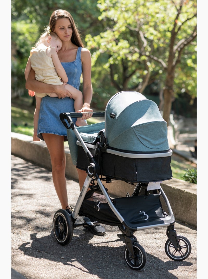 Bebelissimo - carrinho de bebé transformável - combinado - 2 em 1 - peso 0-22 kg - nicea Branco Preto - Kiabi