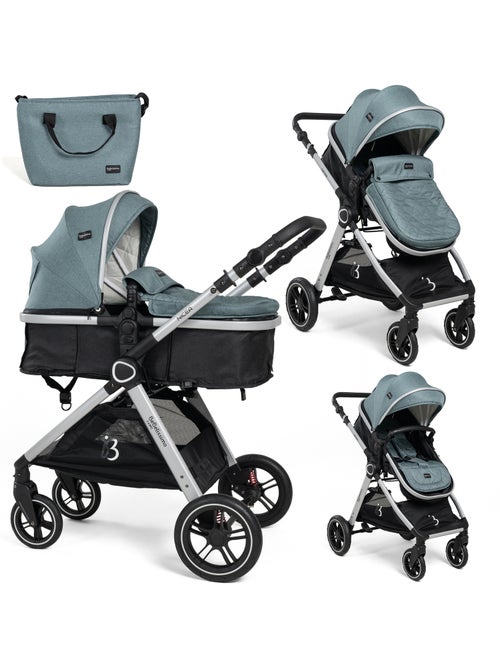 Bebelissimo - carrinho de bebé transformável - combinado - 2 em 1 - peso 0-22 kg - nicea - Kiabi