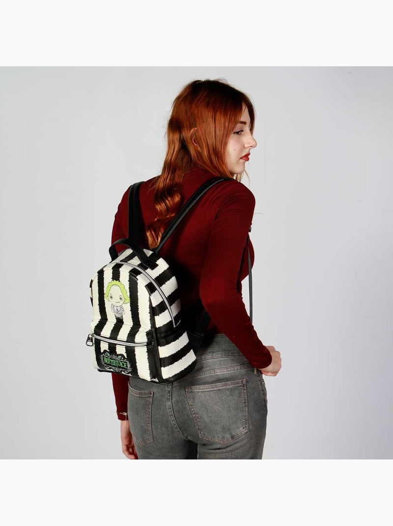 Beetlejuice Stripes Mochila Heady, Branca Branco - Kiabi