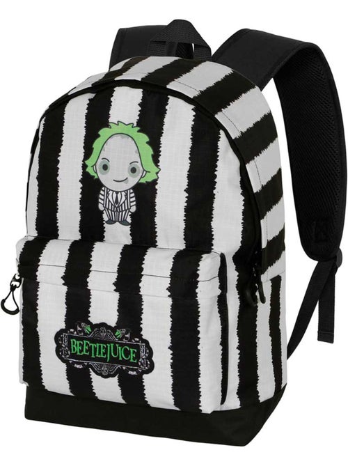 Beetlejuice Stripes Mochila HS FAN 2.2, Branca - Kiabi Beetlejuice Stripes Mochila HS FAN 2.2, Branca - Kiabi