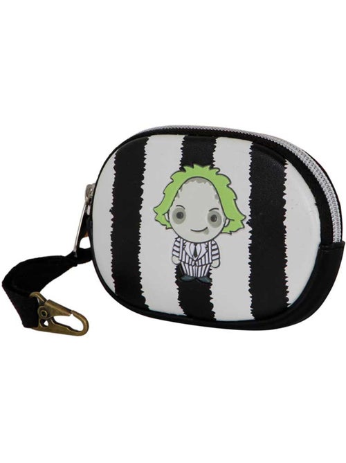 Beetlejuice Stripes Porta-moedas Pill, Branca - Kiabi