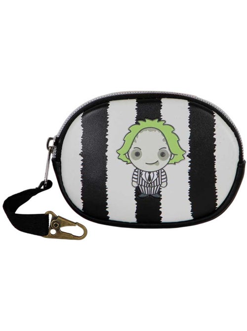 Beetlejuice Stripes Porta-moedas Pill, Branca - Kiabi