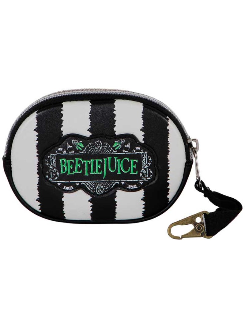 Beetlejuice Stripes Porta-moedas Pill, Branca Branco - Kiabi