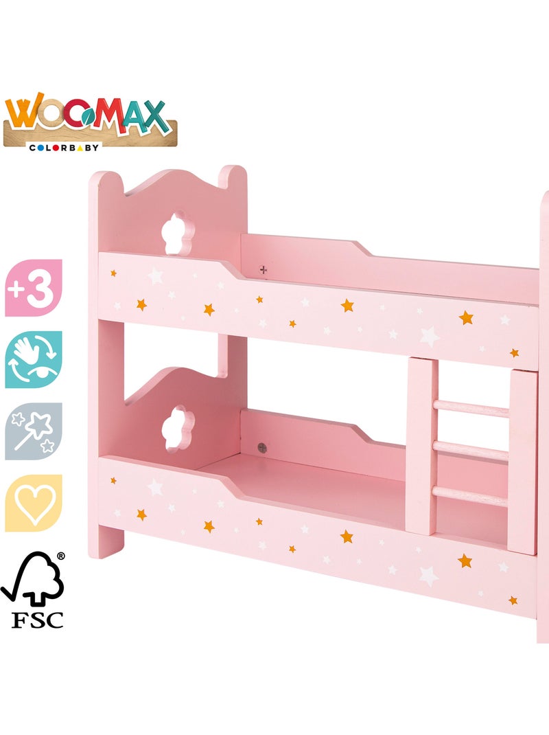 Beliche de madeira para bonecas woomax N/D - Kiabi