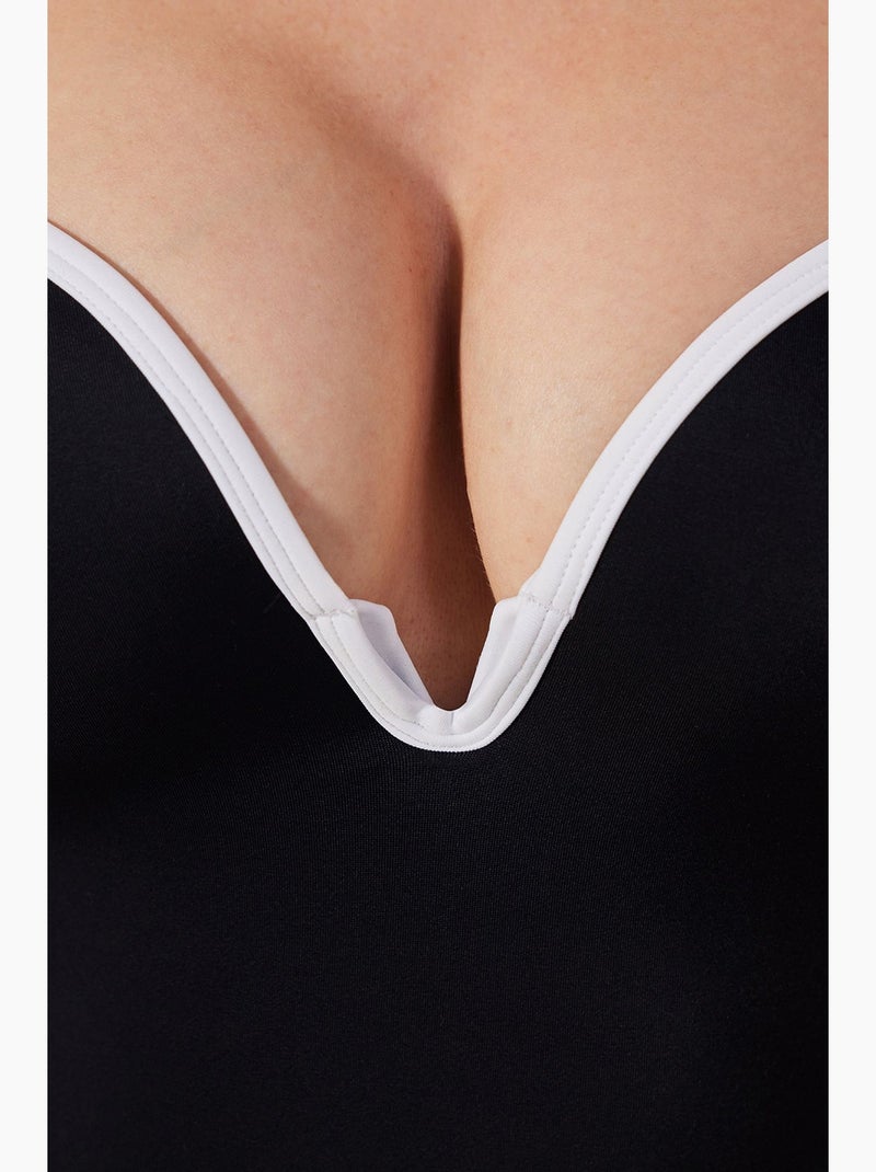 Belluga fato de banho push up penti Preto Branco - Kiabi