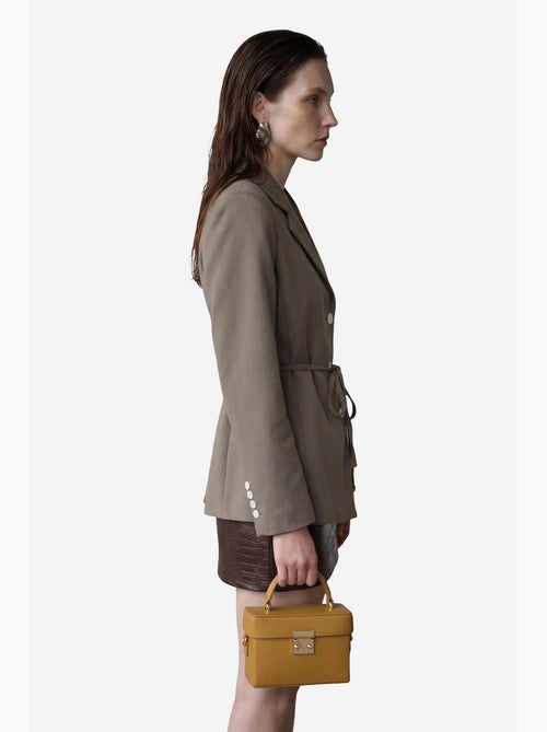 Belted crepe blazer jacket my fashion - Kiabi Belted crepe blazer jacket my fashion - Kiabi