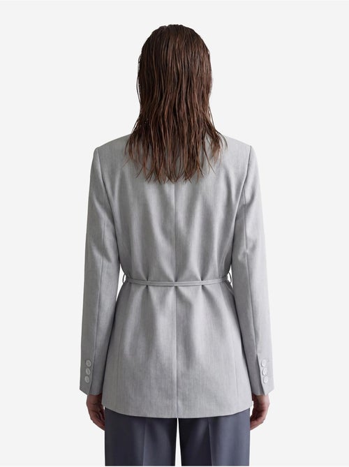 Belted crepe blazer jacket my fashion - Kiabi
