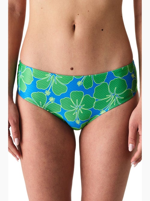 Beralis biquíni floral texturizado de cintura média penti - Kiabi Beralis biquíni floral texturizado de cintura média penti - Kiabi