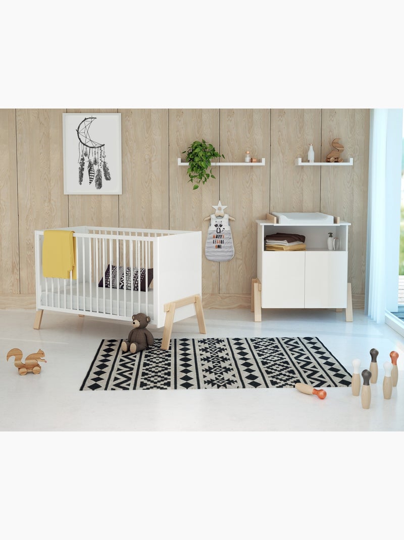 Berço canaille Branco Castanho - Kiabi