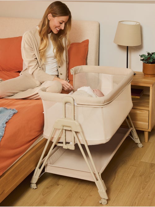 Berço Co-Sleeper 3em1 LIONELO Luna - Berço - Regulável em Altura e Inclinação - Colchão Incluído - Kiabi Berço Co-Sleeper 3em1 LIONELO Luna - Berço - Regulável em Altura e Inclinação - Colchão Incluído - Kiabi