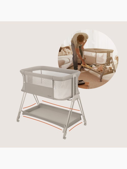 Berço Co-Sleeper 3em1 LIONELO Luna - Berço - Regulável em Altura e Inclinação - Colchão Incluído - Kiabi Berço Co-Sleeper 3em1 LIONELO Luna - Berço - Regulável em Altura e Inclinação - Colchão Incluído - Kiabi