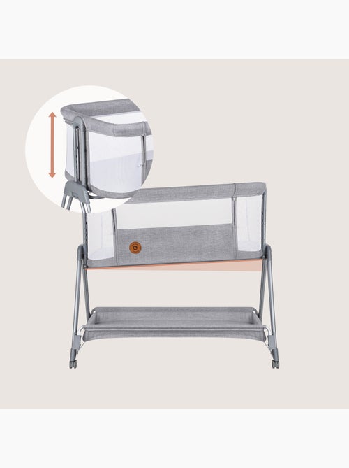 Berço Co-Sleeper 3em1 LIONELO Luna - Berço - Regulável em Altura e Inclinação - Colchão Incluído - Kiabi