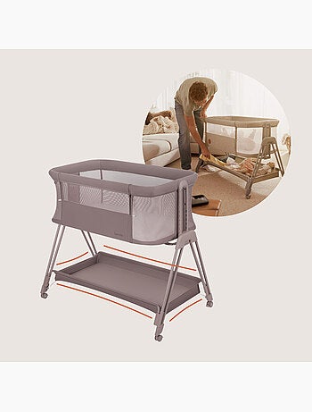 Berço Co-Sleeper 3em1 LIONELO Luna - Berço - Regulável em Altura e Inclinação - Colchão Incluído
