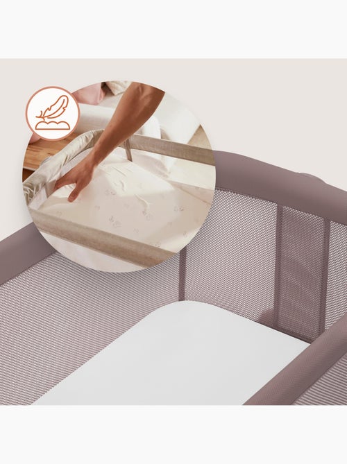 Berço Co-Sleeper 3em1 LIONELO Luna - Berço - Regulável em Altura e Inclinação - Colchão Incluído - Kiabi Berço Co-Sleeper 3em1 LIONELO Luna - Berço - Regulável em Altura e Inclinação - Colchão Incluído - Kiabi