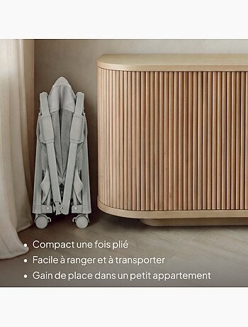 Berço co-sleeper 4em1 lionelo luna - berço - regulável em altura e inclinação - colchão incluído