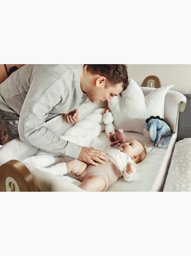 Berço co-sleeper SidebySide – babyGo Branco - Kiabi