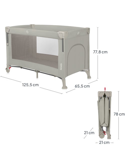 Berço co-sleeping 3 em 1 LIONELO Ellen – Berço de viagem – Parque infantil - Kiabi