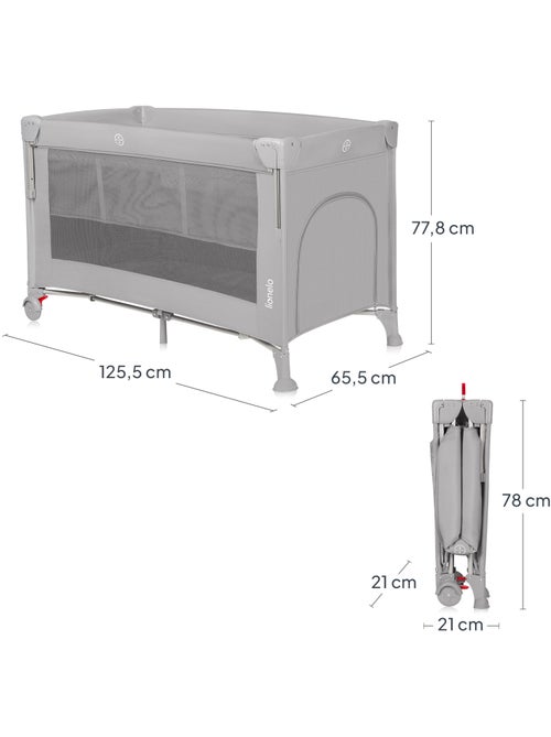 Berço co-sleeping 3 em 1 LIONELO Ellen – Berço de viagem – Parque infantil - Kiabi