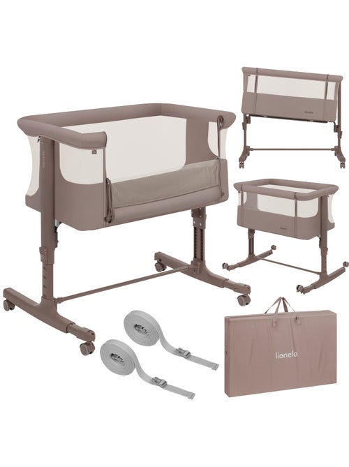 Berço Co-Sleeping 3em1 LIONELO Aurora - Berço de Bebé Regulável - Colchão - Mala - Kiabi Berço Co-Sleeping 3em1 LIONELO Aurora - Berço de Bebé Regulável - Colchão - Mala - Kiabi