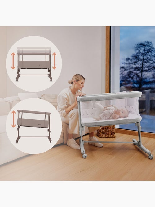 Berço Co-Sleeping 3em1 LIONELO Aurora - Berço de Bebé Regulável - Colchão - Mala - Kiabi Berço Co-Sleeping 3em1 LIONELO Aurora - Berço de Bebé Regulável - Colchão - Mala - Kiabi