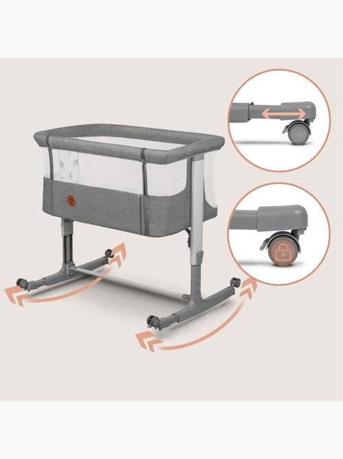 Berço Co-Sleeping 3em1 LIONELO Aurora - Berço de Bebé Regulável - Colchão - Mala - Kiabi Berço Co-Sleeping 3em1 LIONELO Aurora - Berço de Bebé Regulável - Colchão - Mala - Kiabi