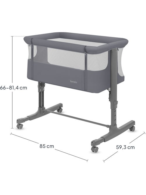 Berço Co-Sleeping 3em1 LIONELO Aurora - Berço de Bebé Regulável - Colchão - Mala - Kiabi Berço Co-Sleeping 3em1 LIONELO Aurora - Berço de Bebé Regulável - Colchão - Mala - Kiabi
