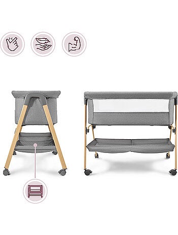 Berço de bebé autónomo 2 em 1 com colchão – berço de viagem e co-sleeping
