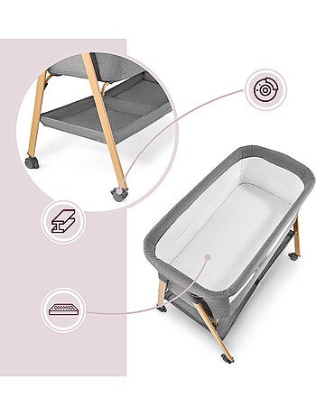 Berço de bebé autónomo 2 em 1 com colchão – berço de viagem e co-sleeping